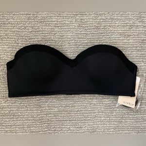 NWT Lively black strapless bra, 34A